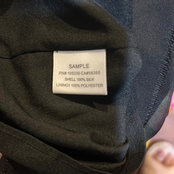 JOIE Silk Caviar Kriston Black Floral Mini Dress Sz Small NWT - Picture 9 of 9